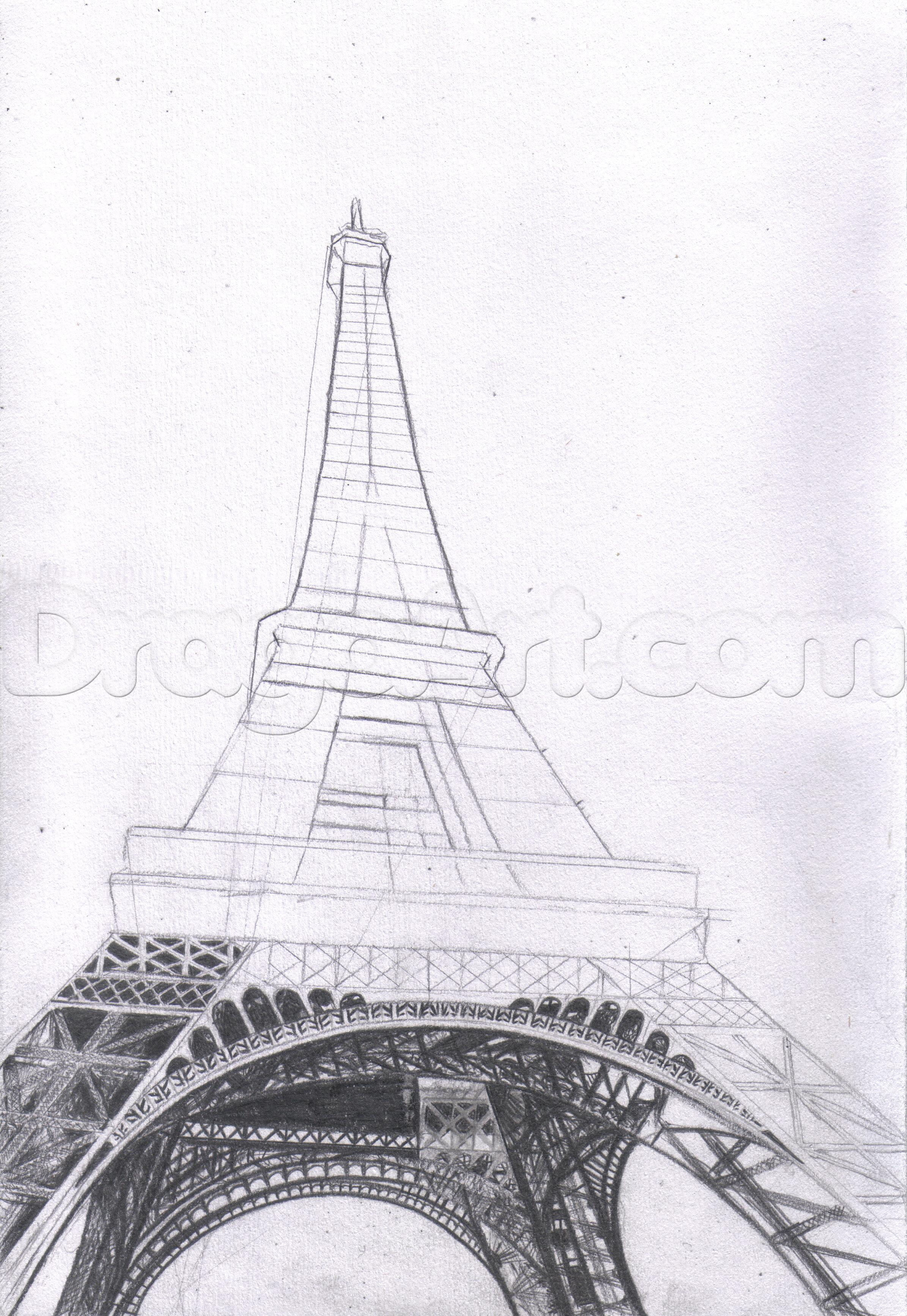 Eiffel Tower Pencil Drawing at PaintingValley.com | Explore collection ...