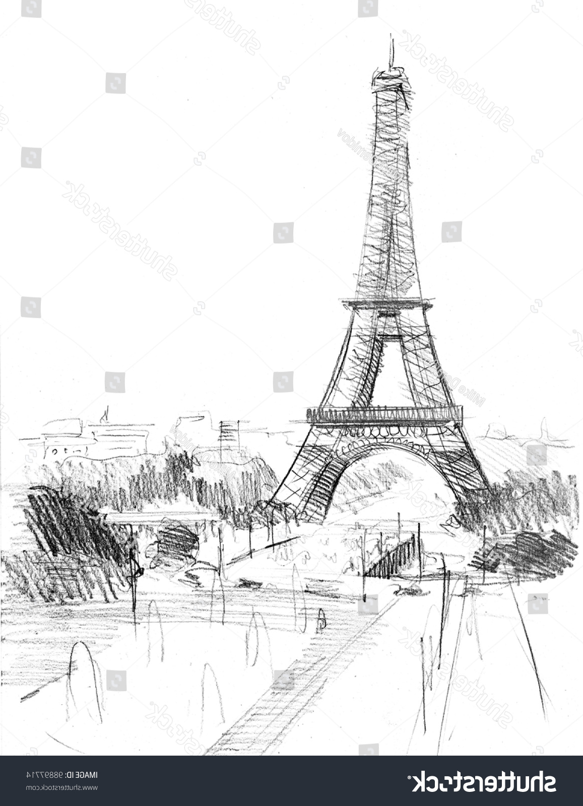 1157x1600 Paris Tower Pencil Painting Pics Pencil Drawing Cathedral Eiffel - Eiffel Tower Pencil Drawing