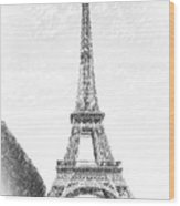 163x186 Eiffel Tower Pencil Sketch Effect Acrylic Print - Eiffel Tower Pencil Drawing