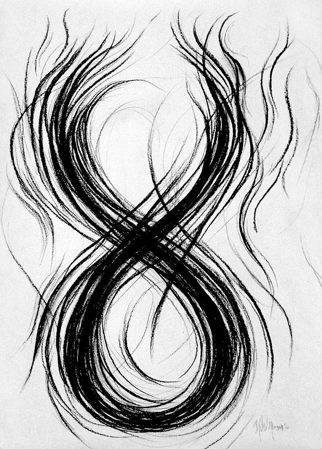 646x900 Figure Eight Study Number Nine Drawing - Eight Drawing