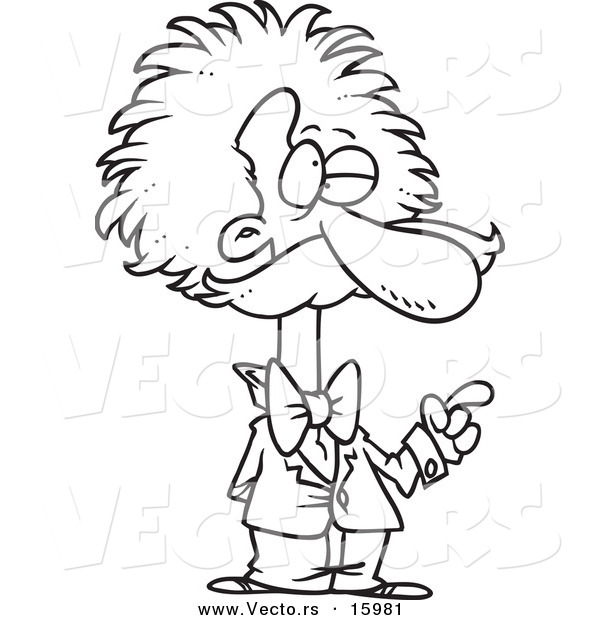 600x620 einstein energy gravity cartoon clipart - Einstein Cartoon Drawing
