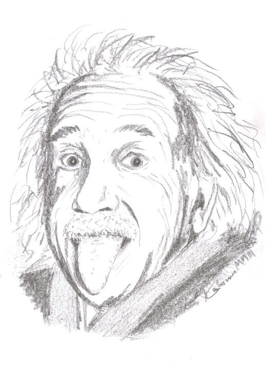 530x720 albert einstein photo drawing drawing skill - Einstein Drawing