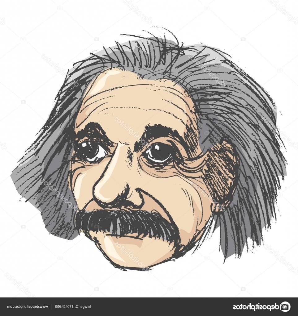 Einstein Drawing Cartoon at PaintingValley.com | Explore collection of ...