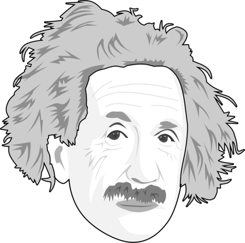 500x497 Collection Of Free Background Drawing Caricature Download On Ui Ex - Einstein Drawing Cartoon