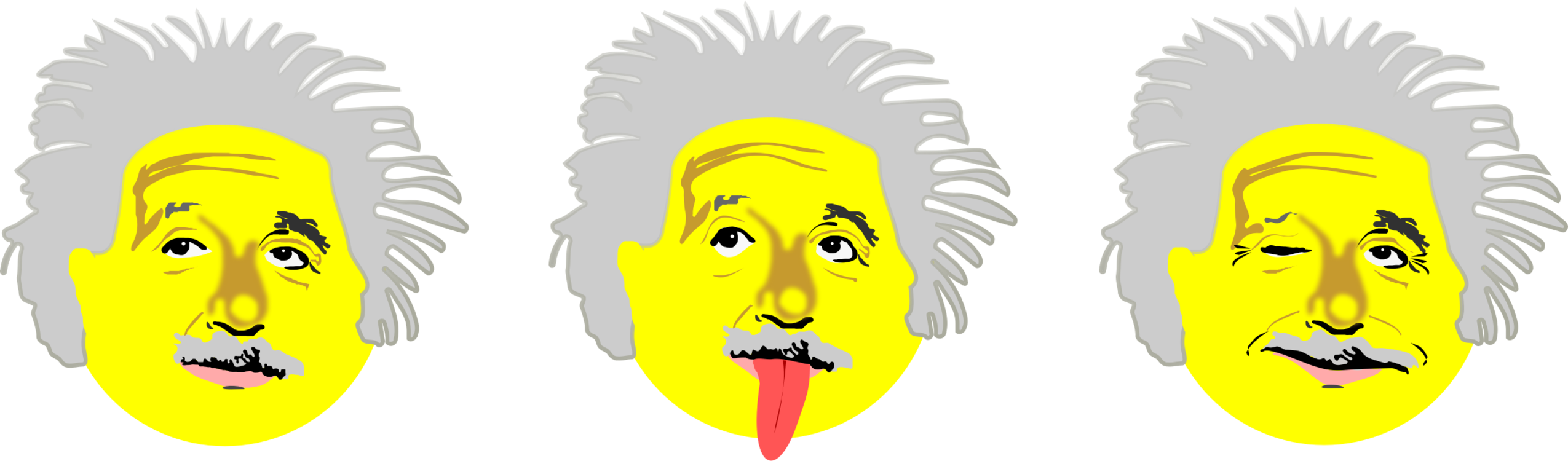 2550x750 Drawing Albert Einstein Face Cartoon Horse Cc0 - Einstein Drawing Cartoon