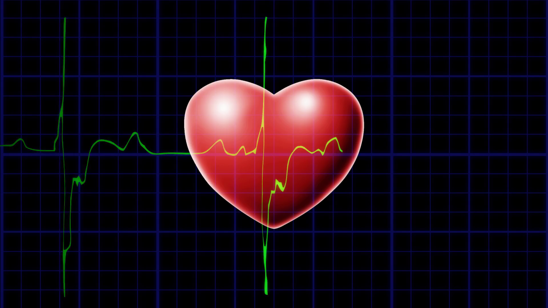 1920x1080 ekg heartbeat burning heart the pulsating heartbeat on an ekg - Ekg Drawing