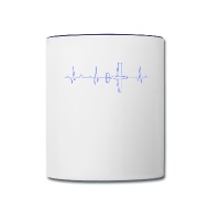 190x190 plane heatbeat ekg two tone mug spreadshirt - Ekg Drawing