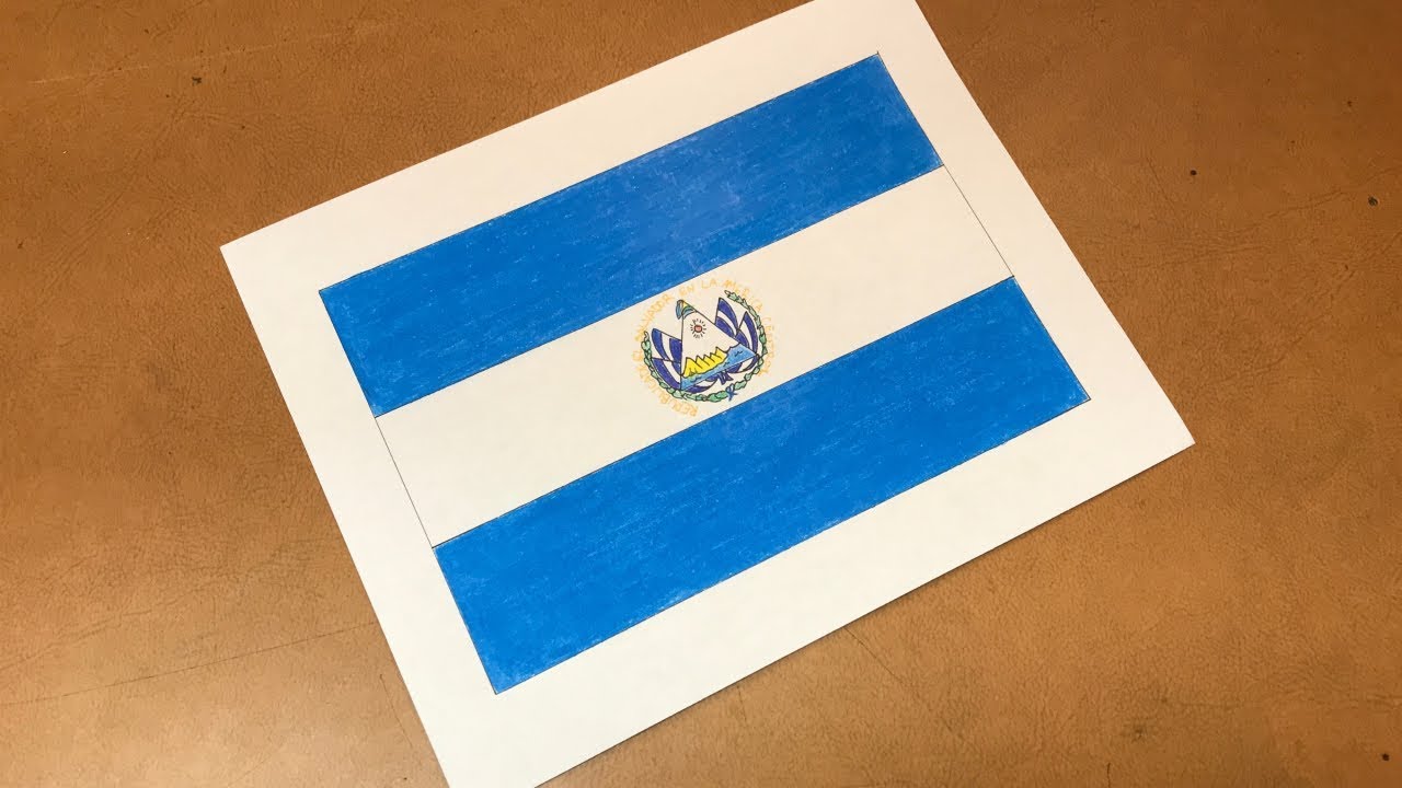 El Salvador Flag Drawing at Explore collection of