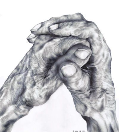400x446 elderly hands old hands cunninghamartwork foundmyself - Elderly Drawing