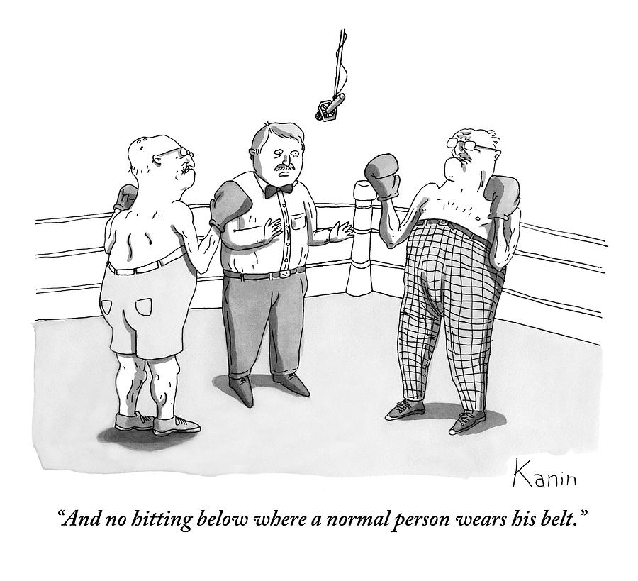 900x819 two elderly men meet in a boxing ring drawing - Elderly Drawing