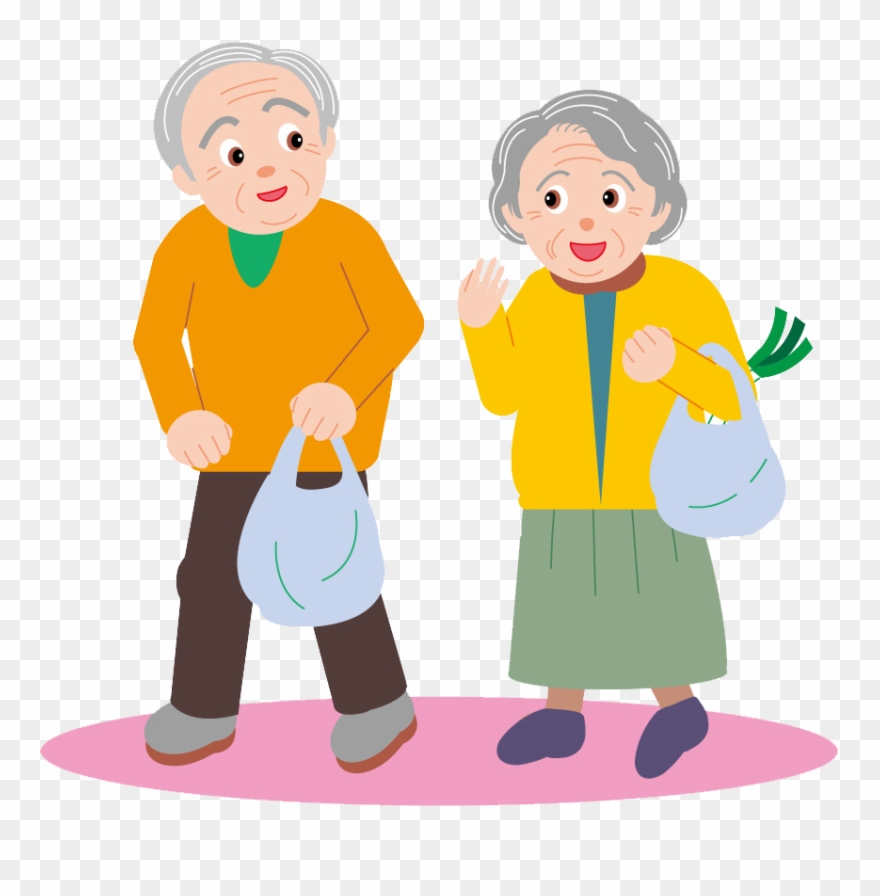 880x896 couple drawing cartoon clip art elderly - Elderly Drawing
