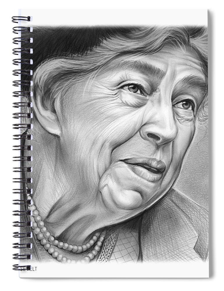 770x1000 eleanor roosevelt spiral notebook for sale - Eleanor Roosevelt Drawing