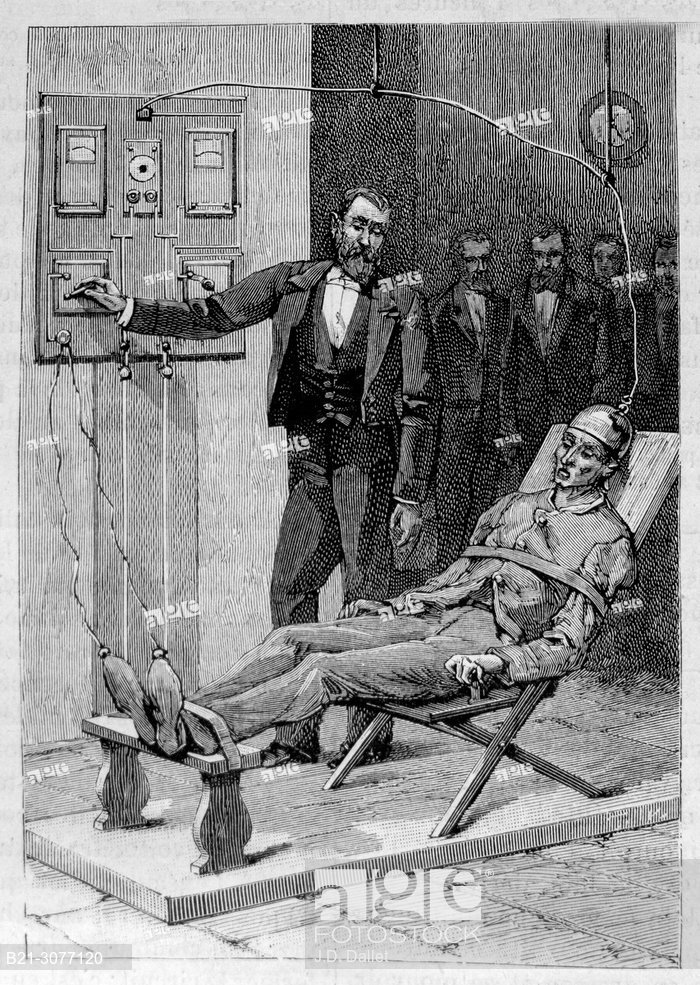 700x985 electric chair - Electric Chair Drawing