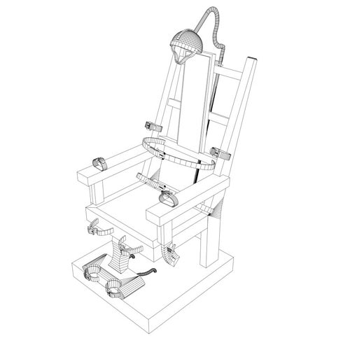 500x500 electric chair asset cgtrader - Electric Chair Drawing