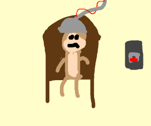 300x250 monkey gets put into electric chair drawing - Electric Chair Drawing