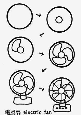 336x480 Risunki Iz Krugov Obsuzhdenie Na Liveinternet - Electric Fan Drawing