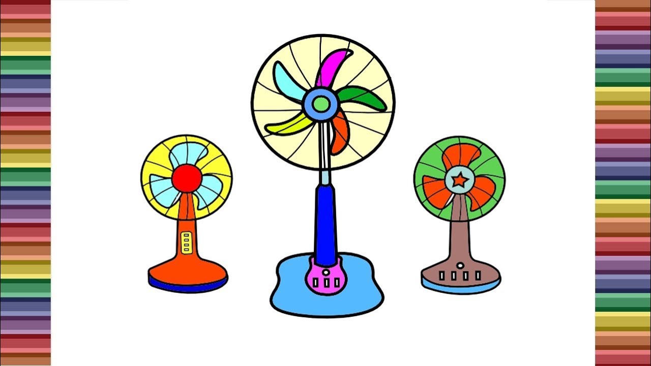 1280x720 Electric Fan Drawing For Kids Learn Colors For Kids When - Electric Fan Drawing