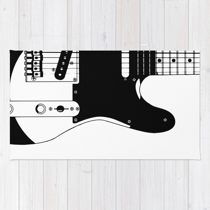700x700 electric guitar drawing rug - Electric Guitar Drawing