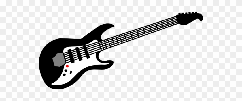 840x350 Guitar Line Drawing Clipart - Electric Guitar Line Drawing
