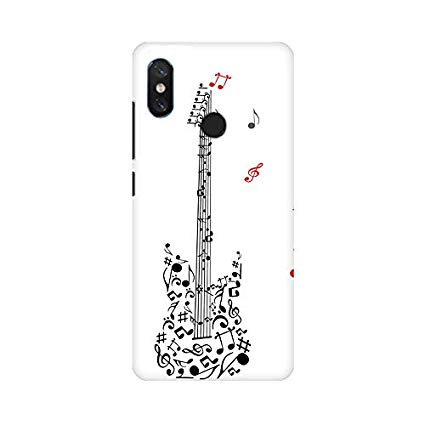 425x425 For Xiaomi Mi Line Drawing Guitar Back Case - Electric Guitar Line Drawing