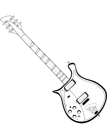 371x480 electric guitar outline drawing at getdrawings com free for colors - Electric Guitar Outline Drawing