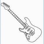 151x151 Guitar Coloring - Electric Guitar Outline Drawing