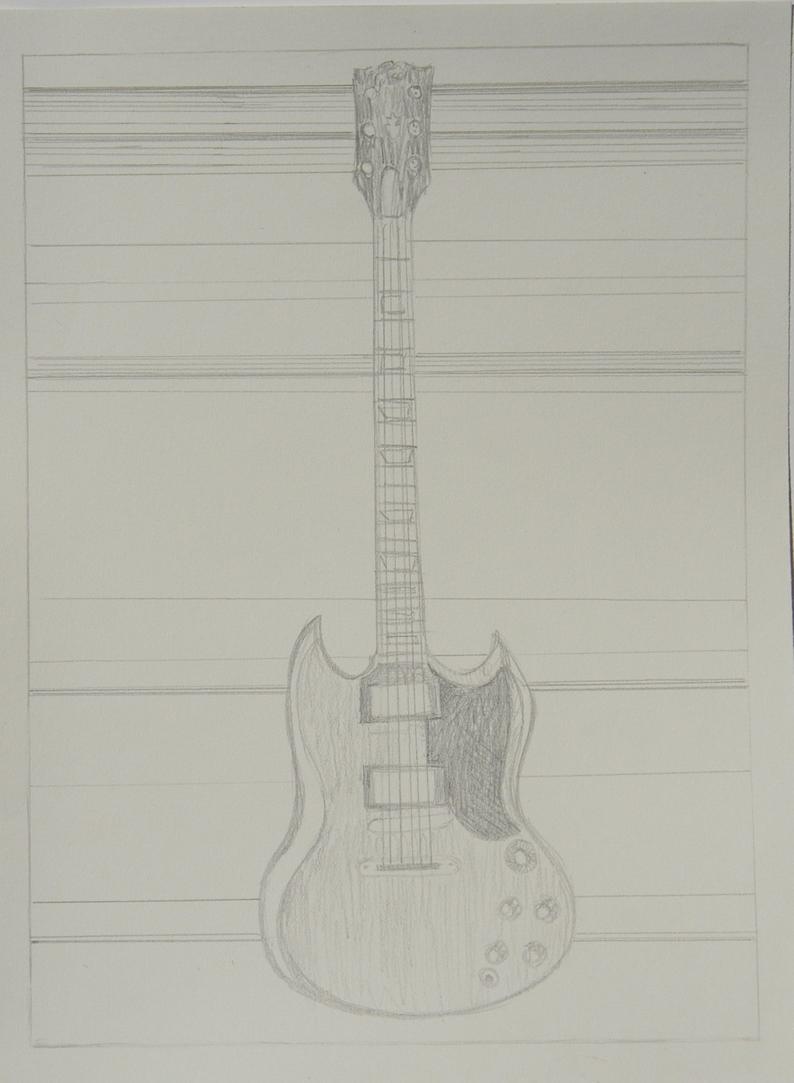 Electric Guitar Pencil Drawing At Explore