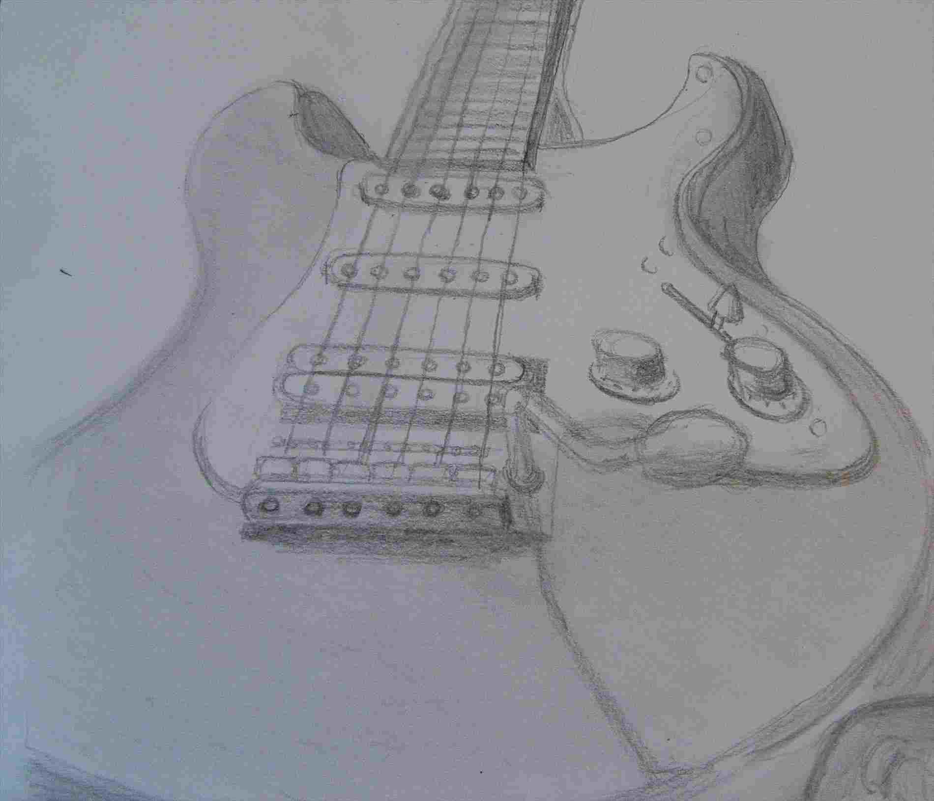 1900x1631 s electric guitar pencil drawing of speed rhthelittlemermaidcom - Electric Guitar Pencil Drawing