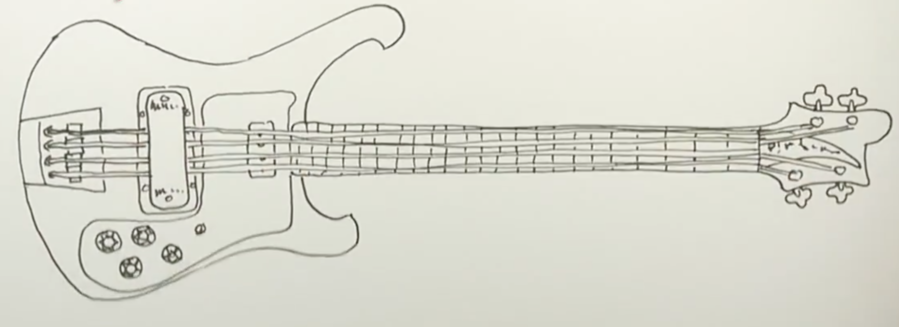 899x327 Drawing, Guitar, Pencil, Transparent Png Image Clipart Free Download - Electric Guitar Pencil Drawing