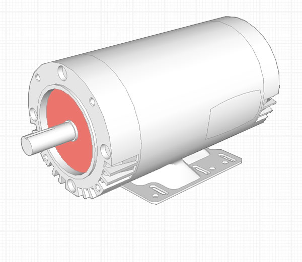 600x521 electric motor lord corp - Electric Motor Drawing