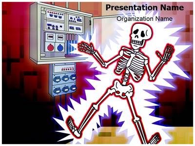 400x300 electric shock illustration powerpoint template is one of the best - Electric Shock Drawing