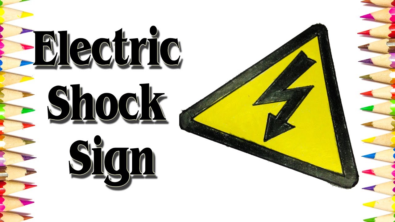 1280x720 how to draw electric shock sign step - Electric Shock Drawing