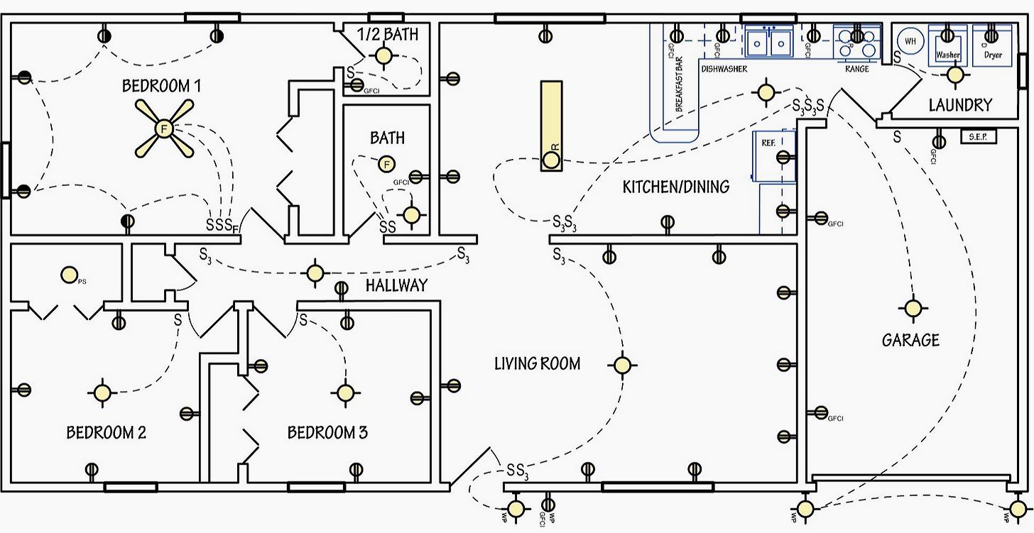 1456x751 House Wiring Planning - Electrical Circuit Drawing