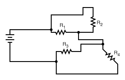 421x271 re drawing complex schematics series parallel combination - Electrical Circuit Drawing