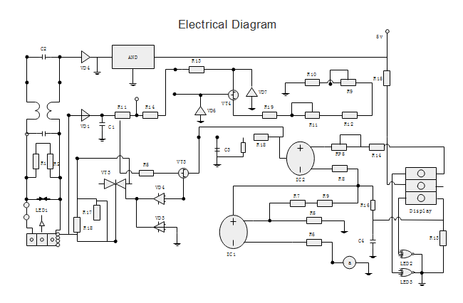 650x426 electrical diagram free electrical diagram templates - Electrical Drawing