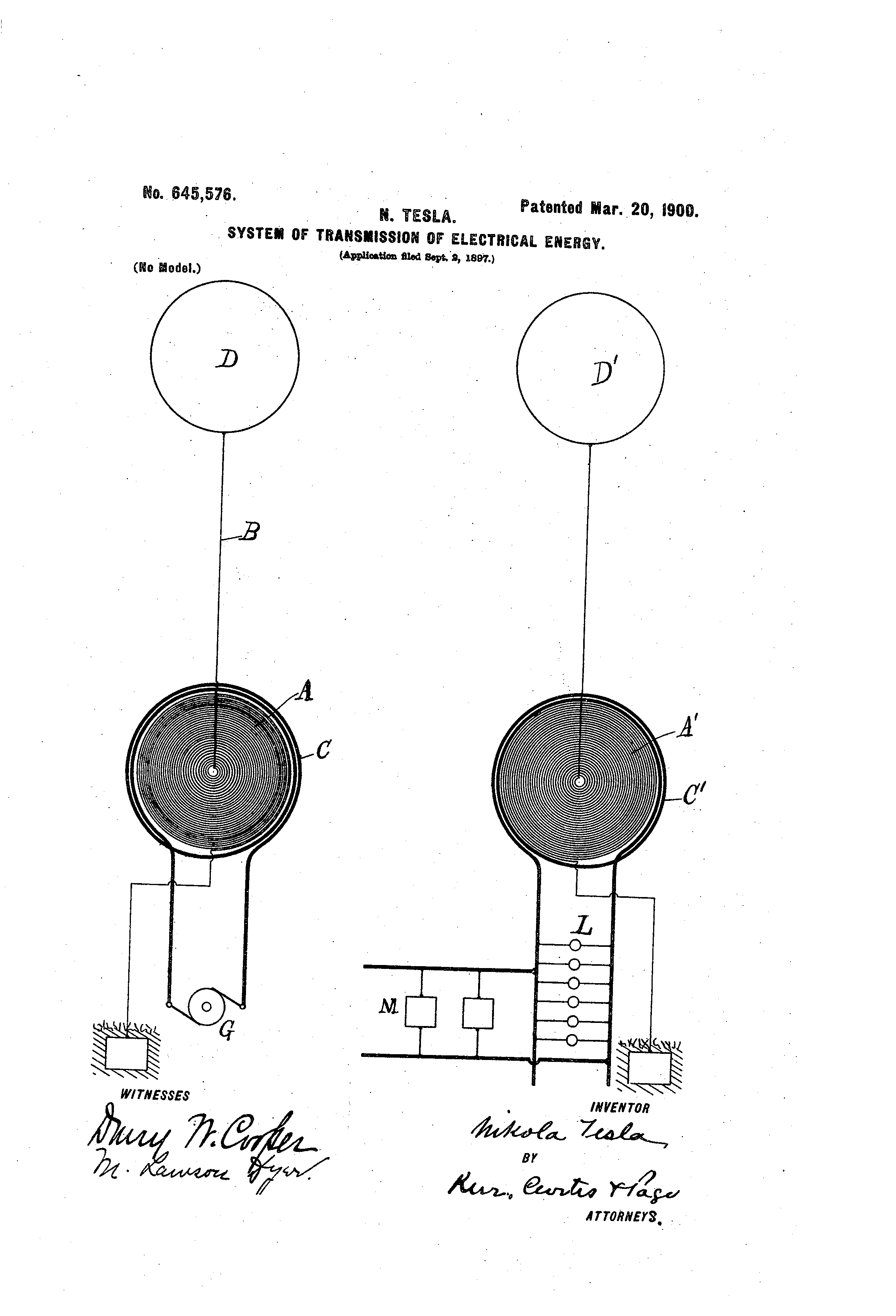2320x3408 Tesla Patent - Electrical Energy Drawing