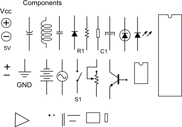 600x419 electronic components clip art free vector in open office drawing - Electronic Drawing