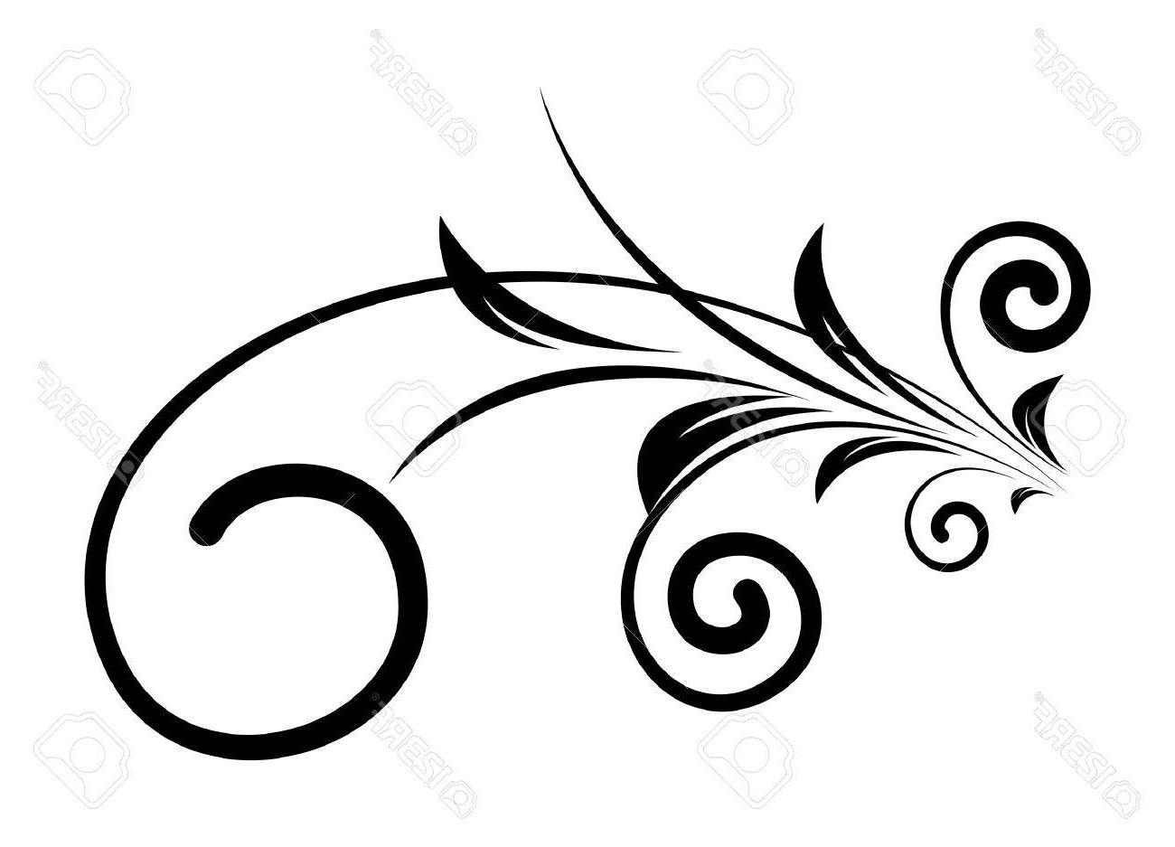 1300x937 best free decorative flourish design element drawing - Element Drawing