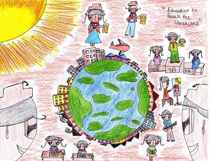 Elementary School Drawing at PaintingValley.com | Explore collection of ...