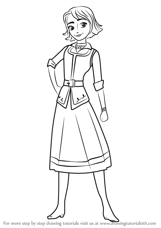 567x800 Learn How To Draw Naomi From Elena Of Avalor - Elena Drawing