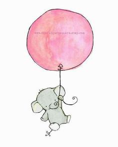 236x295 Image Result For Elephant Holding Balloons Card Baby Shower - Elephant Balloon Drawing