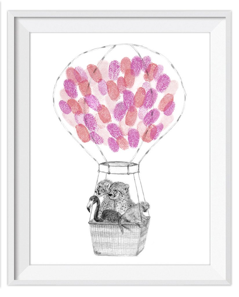 824x1024 The Rubyrose Safari Balloon - Elephant Balloon Drawing