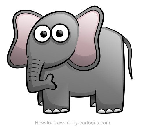 500x463 Elephant Drawing - Elephant Cartoon Drawing