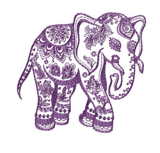 514x492 Elephant - Elephant Design Drawing