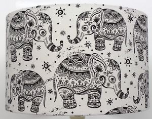 300x235 New Indian Black And Cream Elephant Design, Ceiling Light Table - Elephant Design Drawing