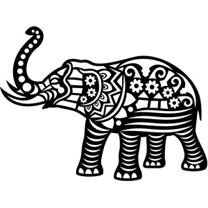 300x300 Silhouette Design Store - Elephant Design Drawing