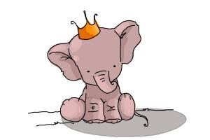 300x200 How To Draw A Cute Elephant - Elephant Drawing Easy