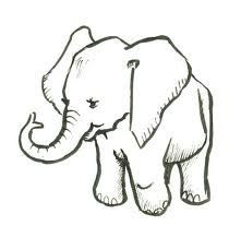 221x228 Pictures Easy To Draw Baby Elephant - Elephant Drawing Easy