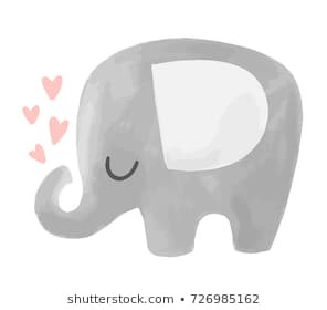 296x280 Cute Elephant Drawing - Elephant Drawing Easy