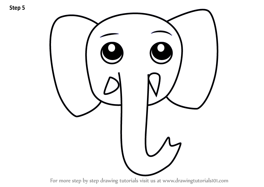 Elephant Drawing For Kids at PaintingValley.com | Explore collection of ...